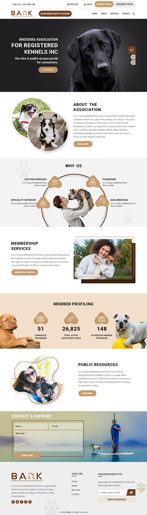Web Design by sai.designer87 for BARK NSW | Design: #29315661