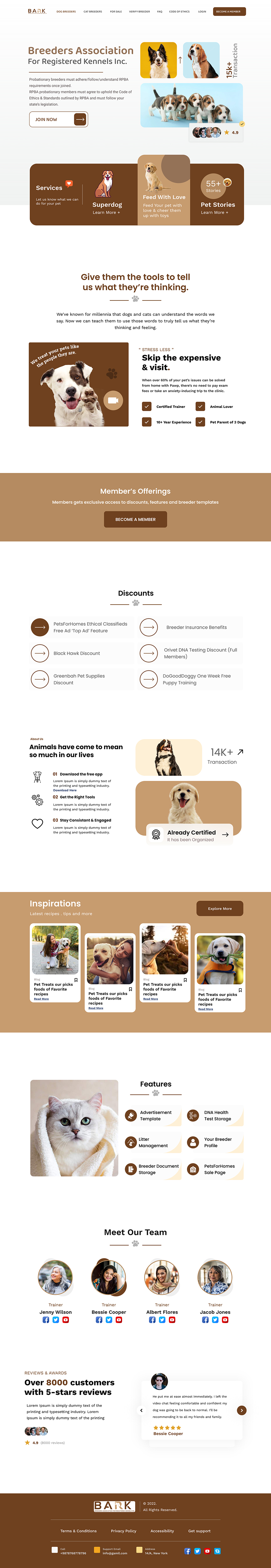 Web Design by Samahir Sharif for BARK NSW | Design #29333870