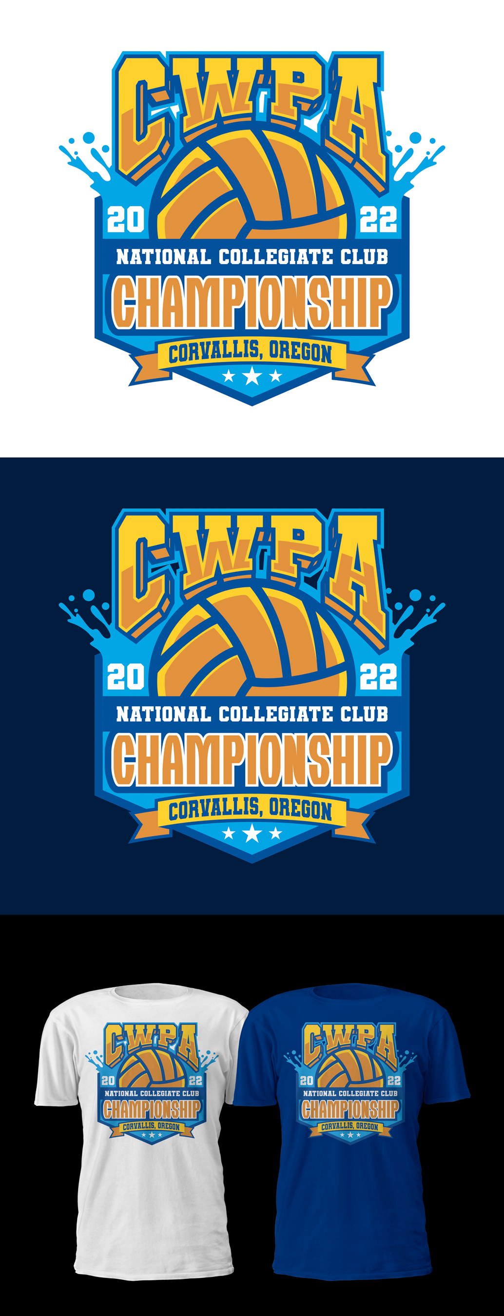 T-shirt Design by D'Mono for collegiate water polo association | Design #29307254