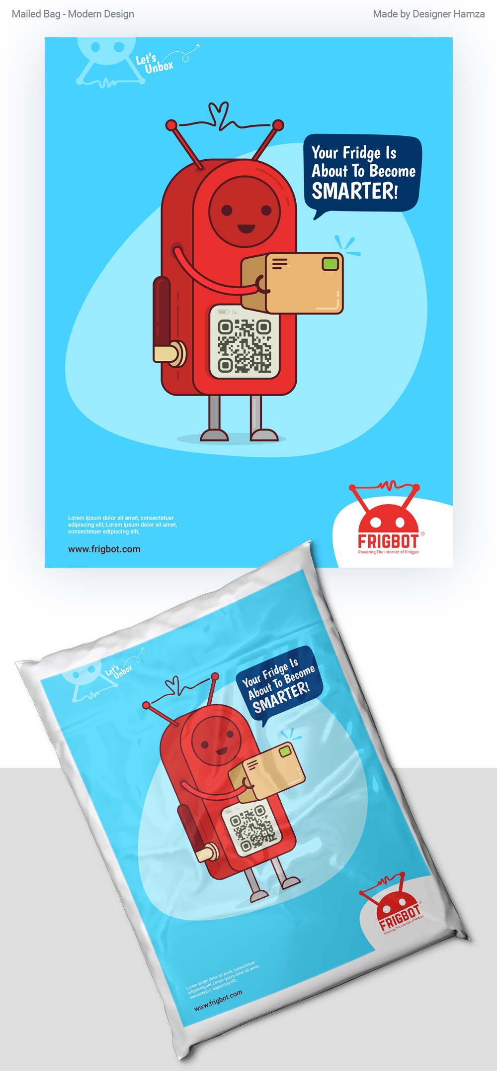 Verpackungs-Design von Designer Hamza für Frigbot | Design #29289617