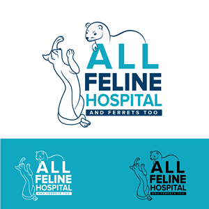 All Feline Hospital (but also put something in that says we also see ferrets such as and ferrets too or something along those lines) | Diseño de Logo por Ikram Afzaal