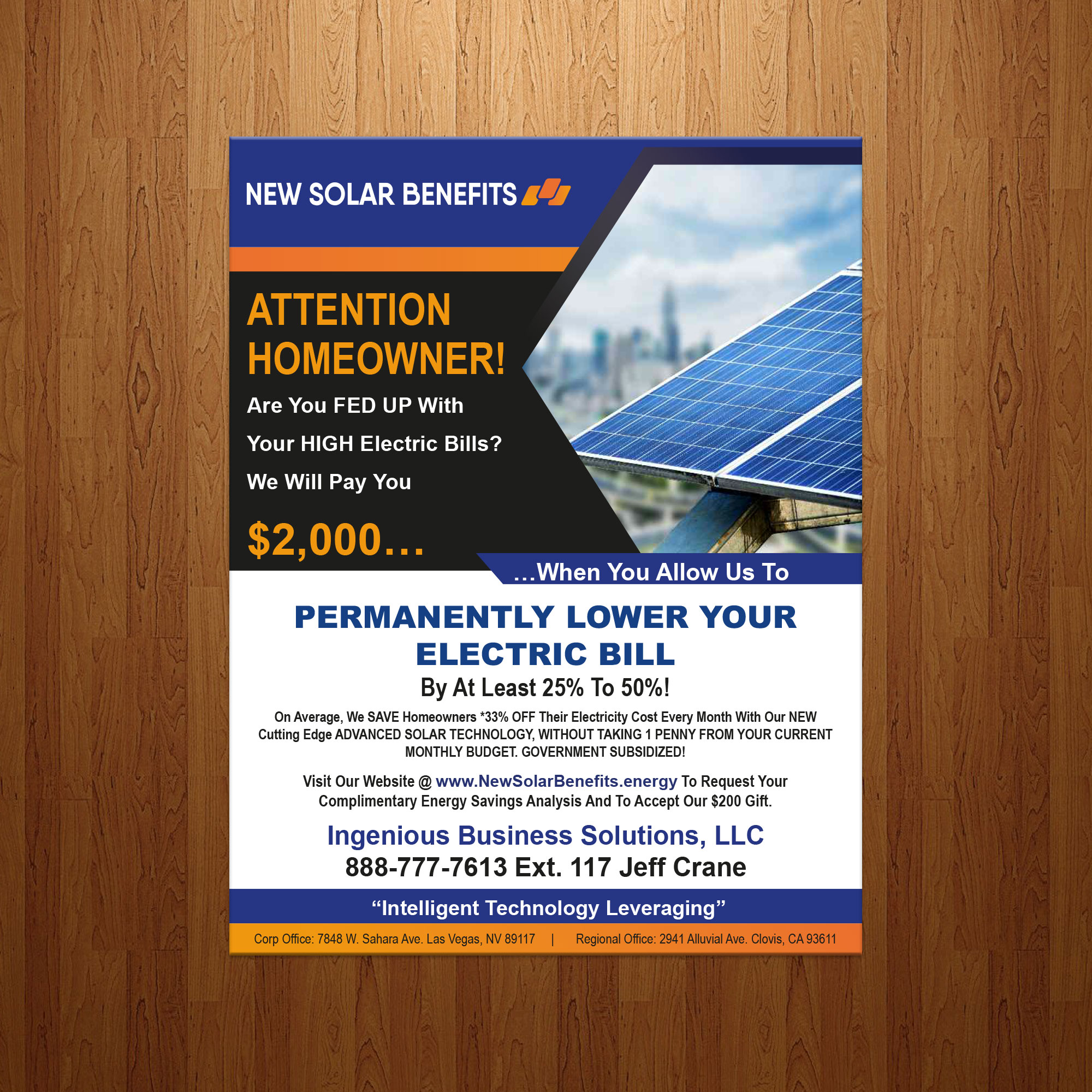 Flyer-Design von theblueart für Ingenious Business Solutions, LLC | Design #29293911