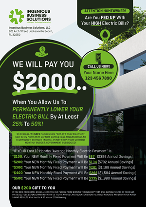 Flyer Design by Numan Ghani Studio for Ingenious Business Solutions, LLC | Design: #29310930
