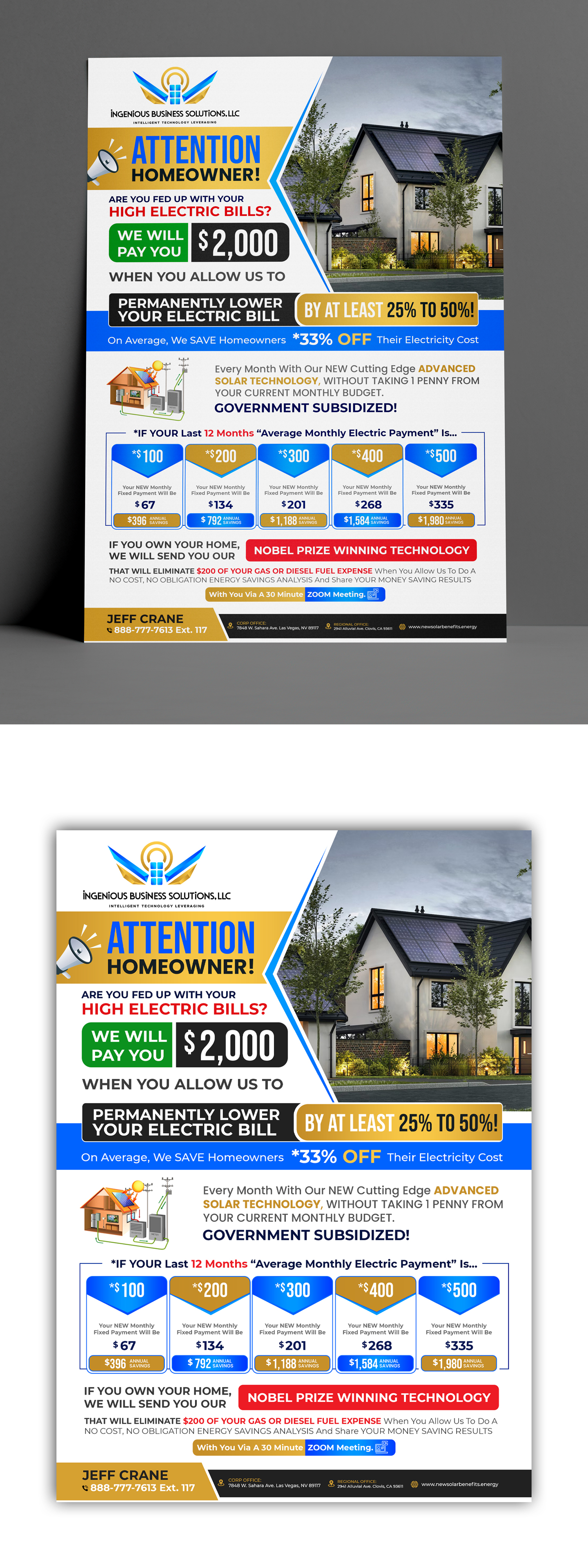 Flyer Design by debdesign for Ingenious Business Solutions, LLC | Design #29314557