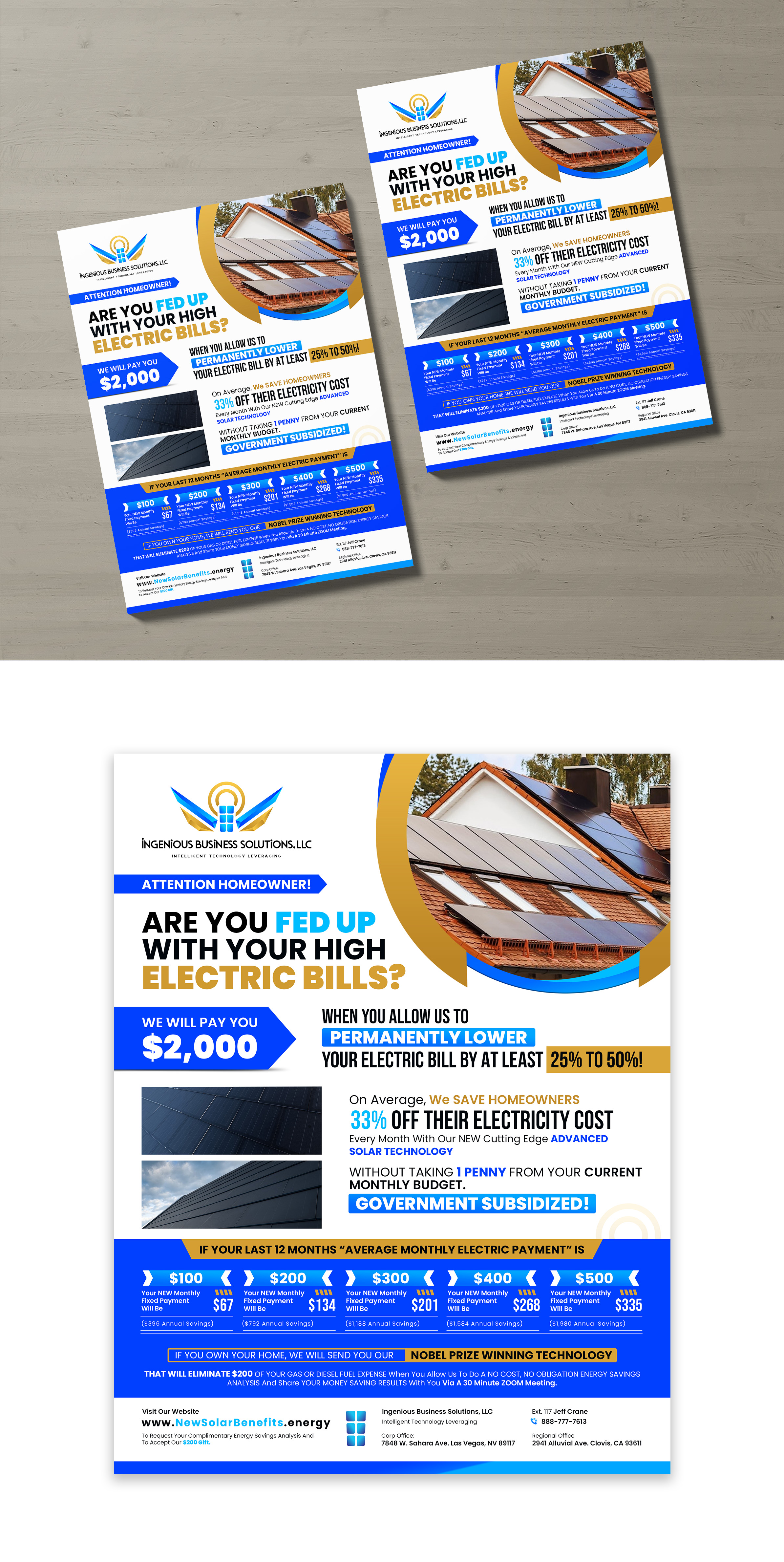 Flyer Design by debdesign for Ingenious Business Solutions, LLC | Design #29315833