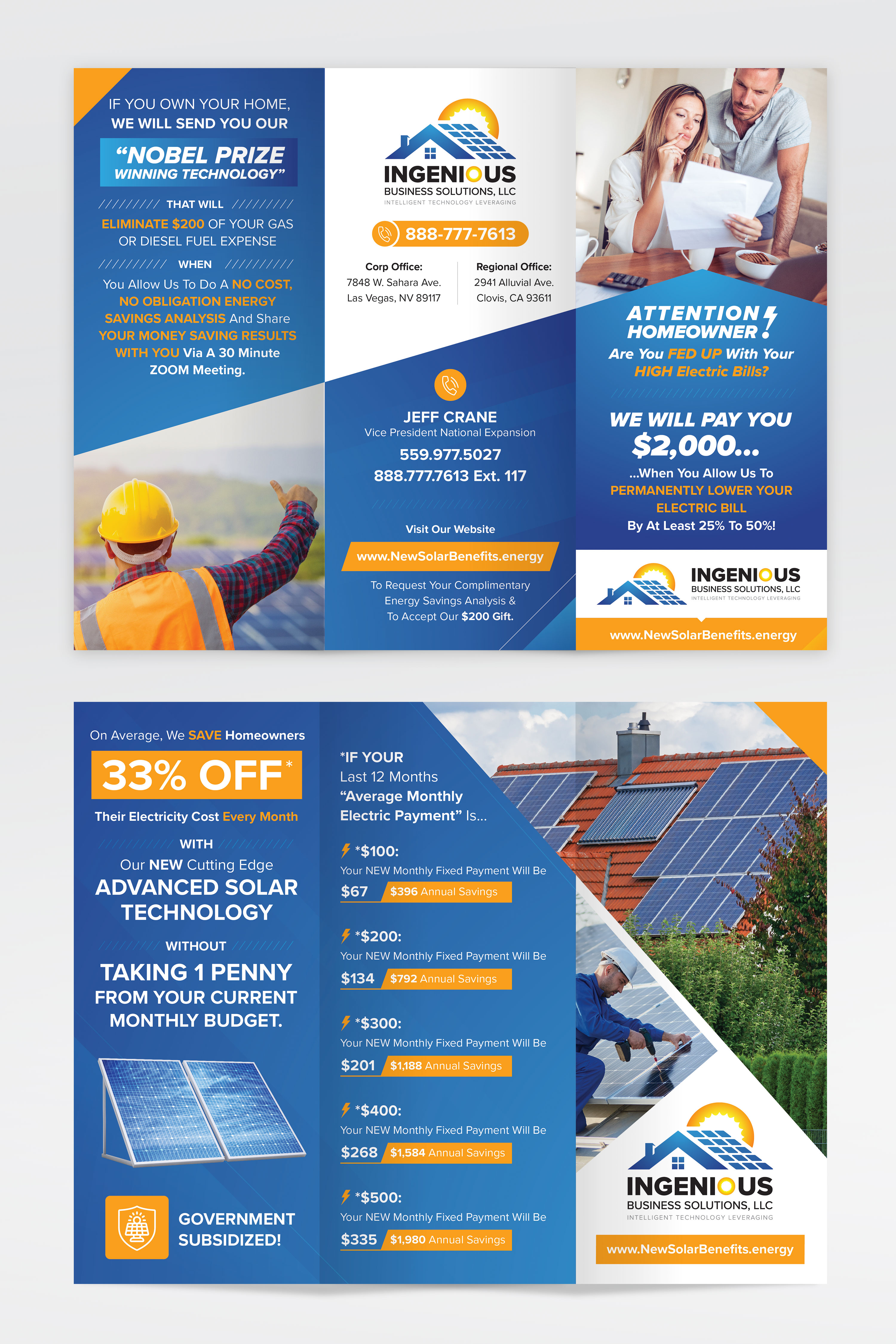 Flyer-Design von sun_design für Ingenious Business Solutions, LLC | Design #29314817