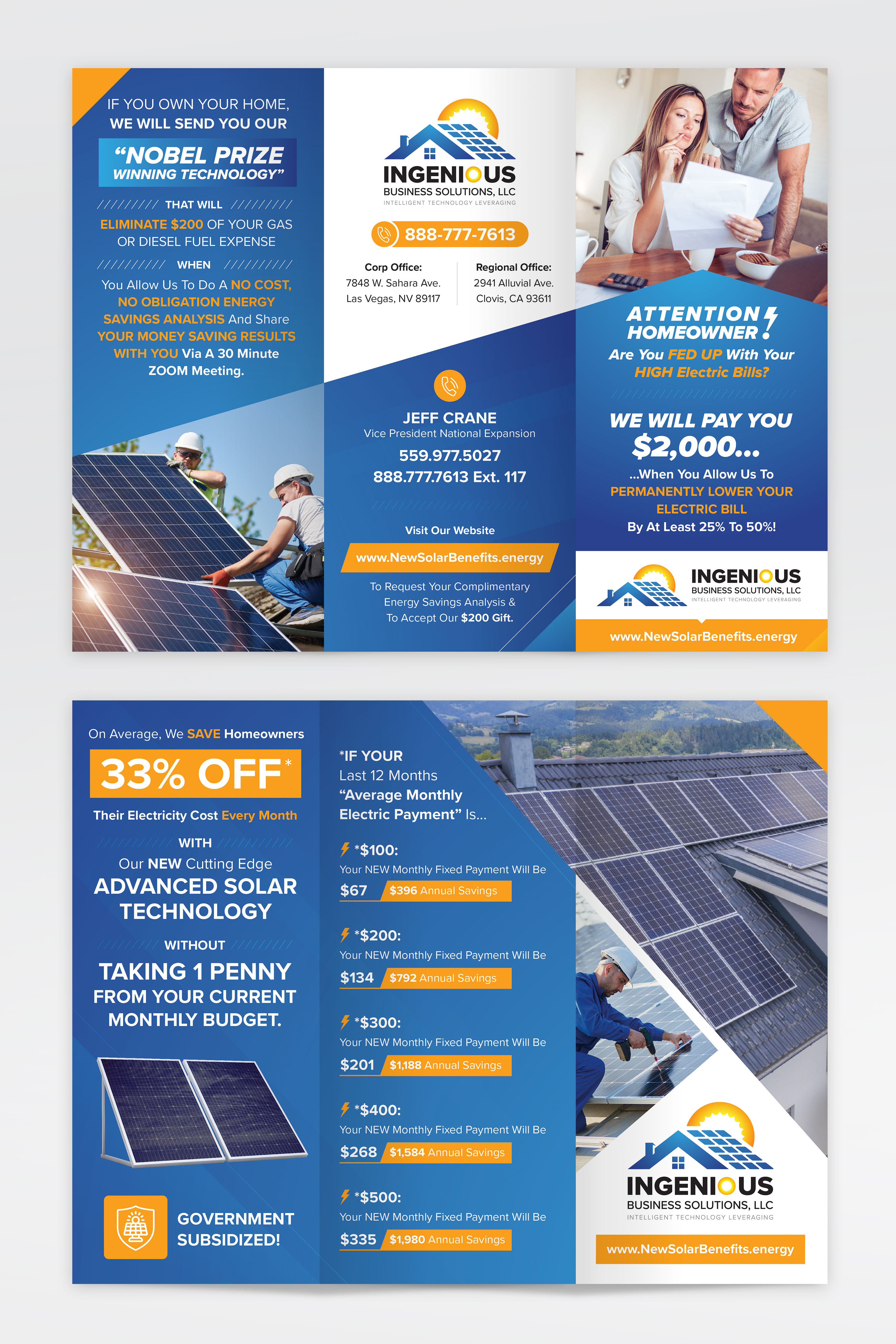 Diseño de Flyer por sun_design para Ingenious Business Solutions, LLC | Diseño #29317200