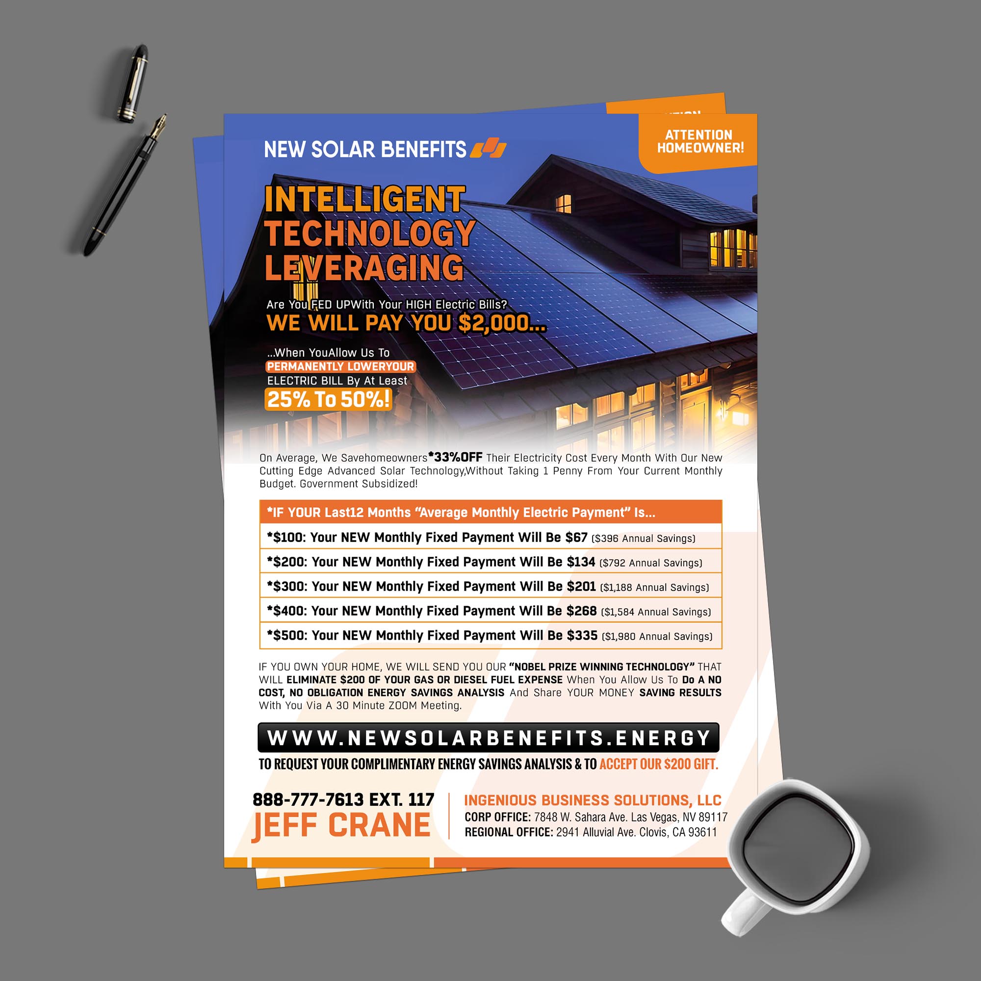 Flyer Design by chandrayaan.creative for Ingenious Business Solutions, LLC | Design #29292871
