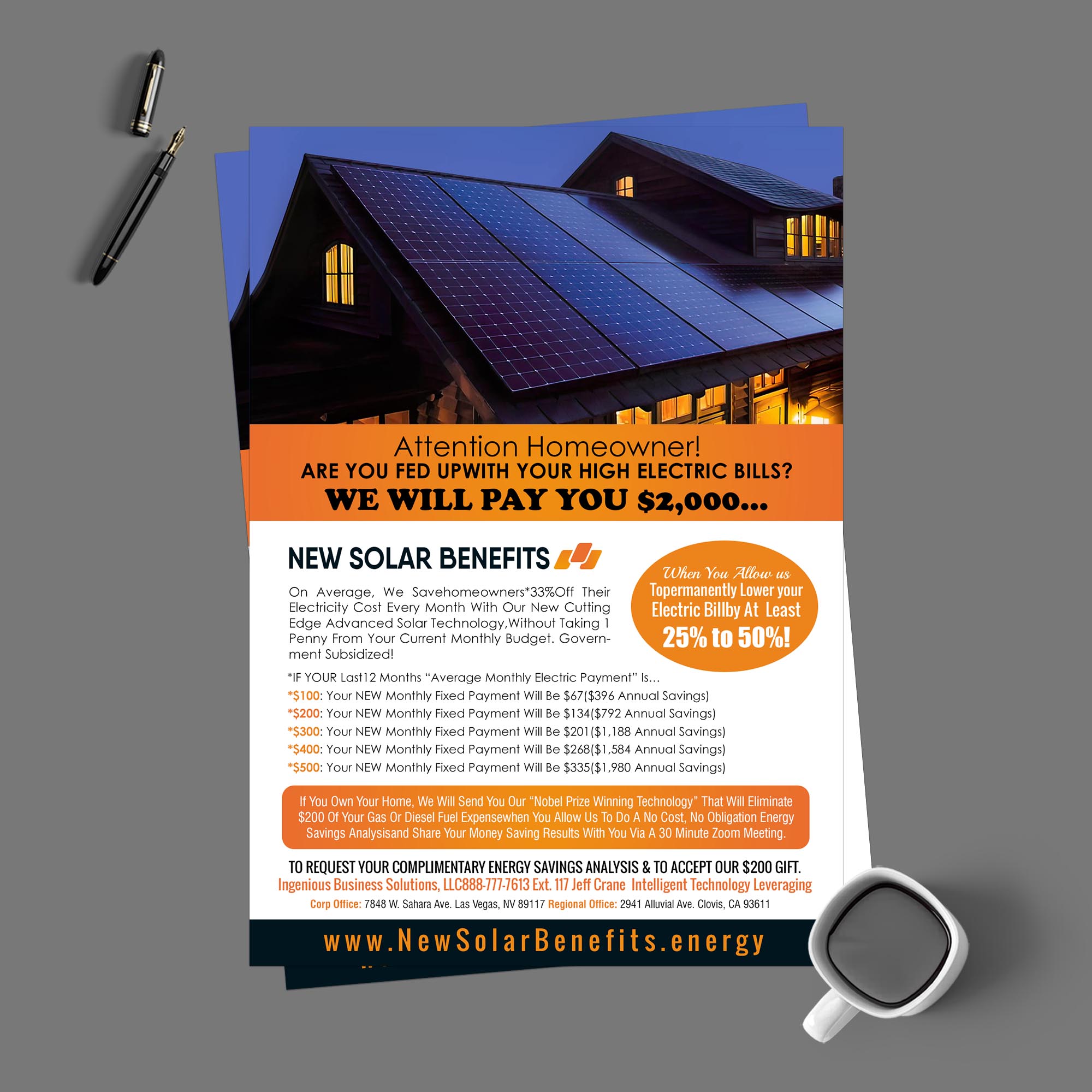 Diseño de Flyer por chandrayaan.creative para Ingenious Business Solutions, LLC | Diseño #29292872