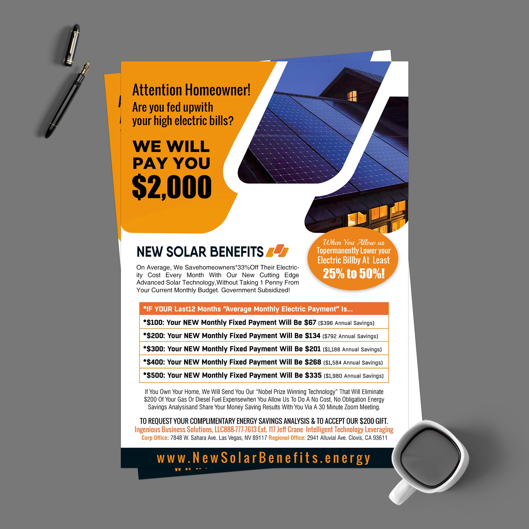 Flyer Design by chandrayaan.creative for Ingenious Business Solutions, LLC | Design #29292873