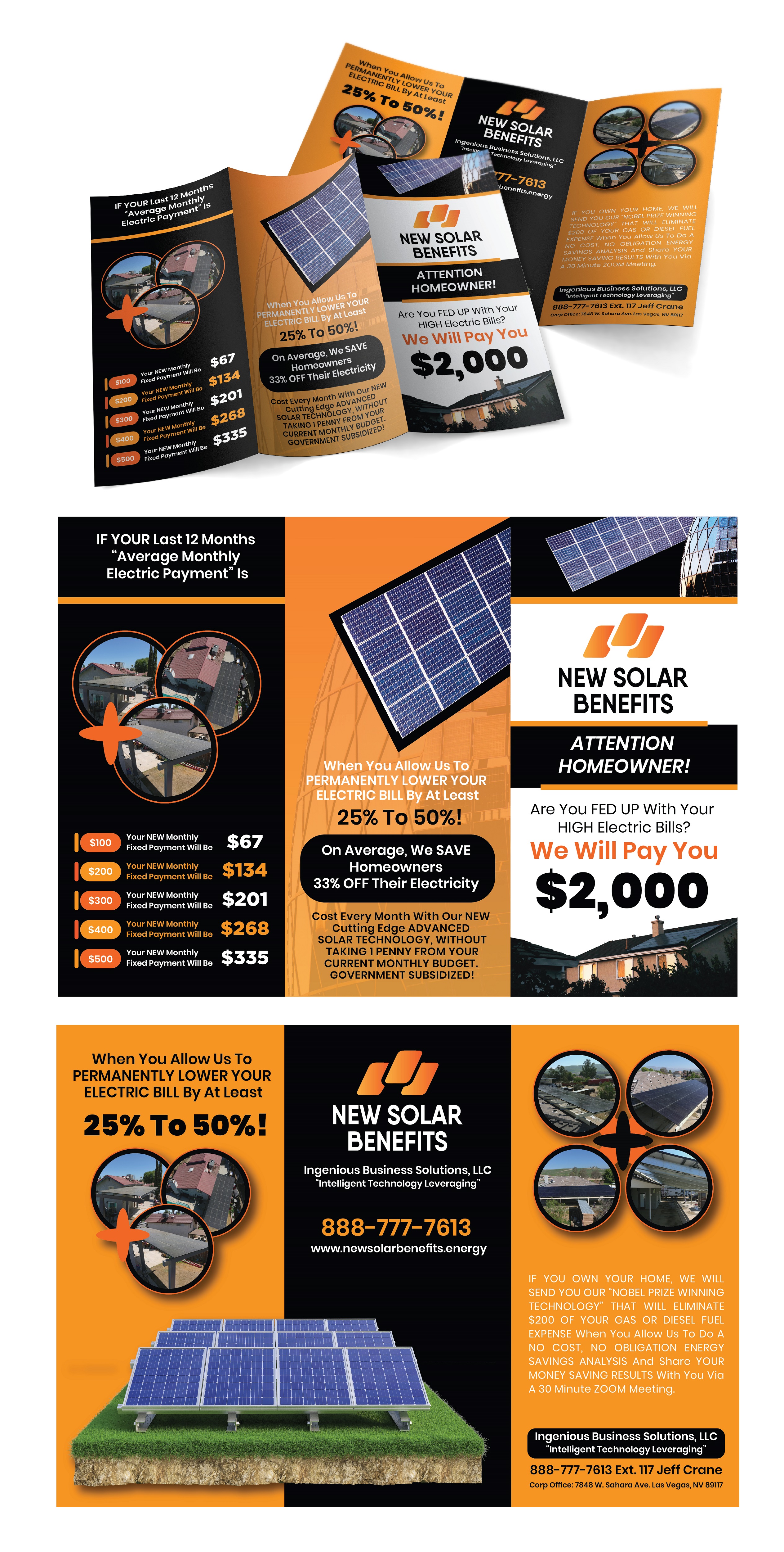 Diseño de Flyer por 3Guys para Ingenious Business Solutions, LLC | Diseño #29293643