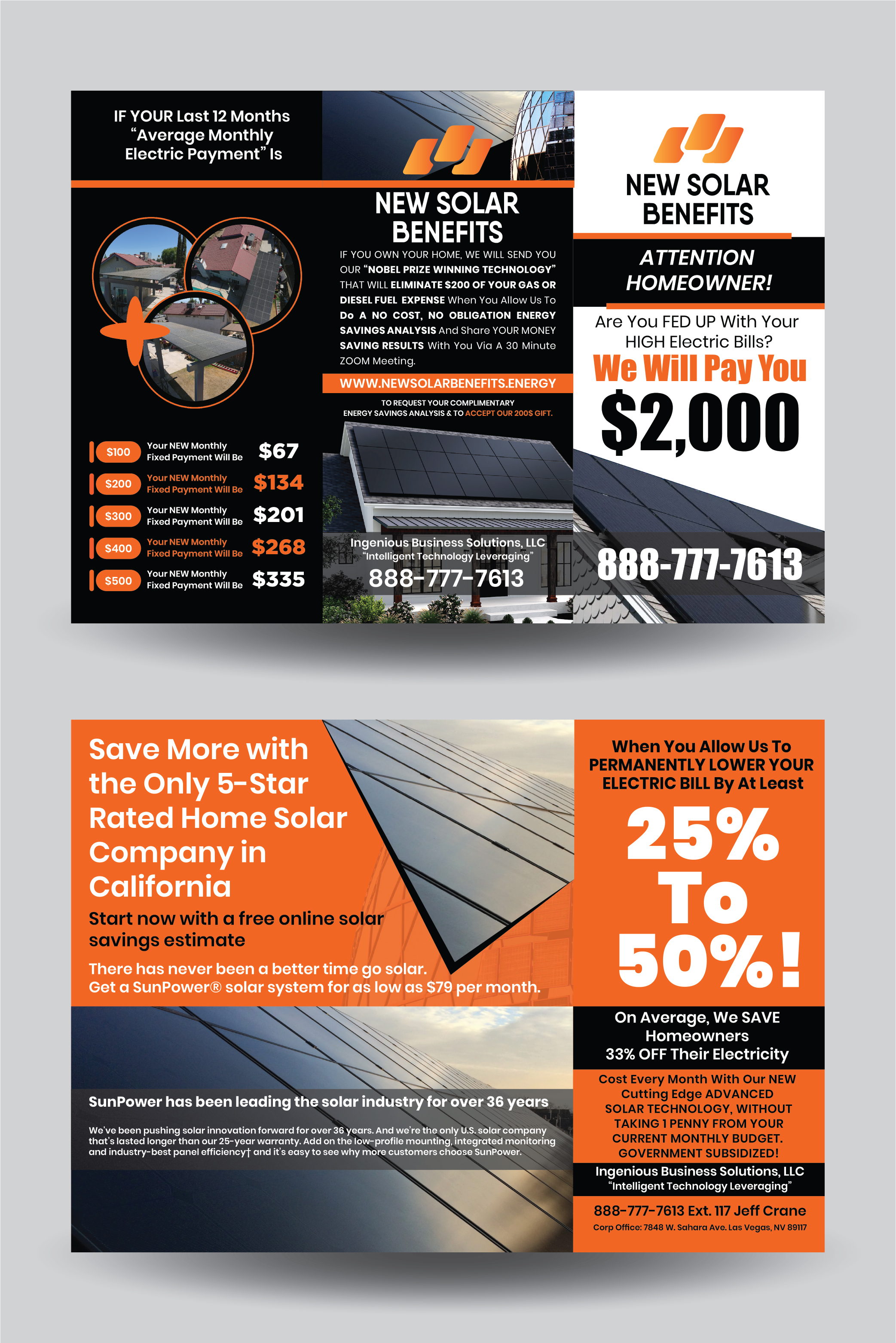 Flyer Design by 3Guys for Ingenious Business Solutions, LLC | Design #29311639