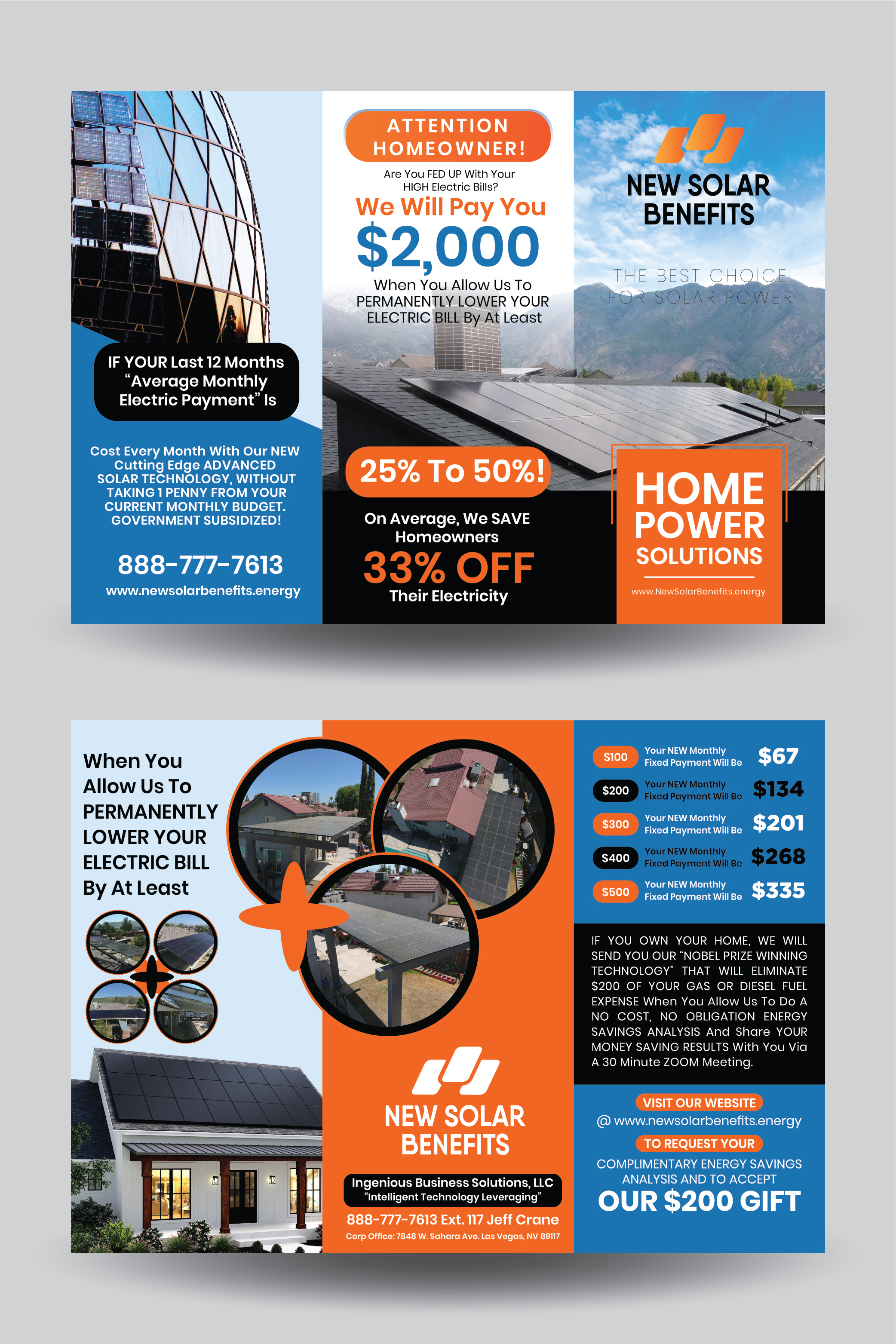 Flyer Design by 3Guys for Ingenious Business Solutions, LLC | Design #29311640