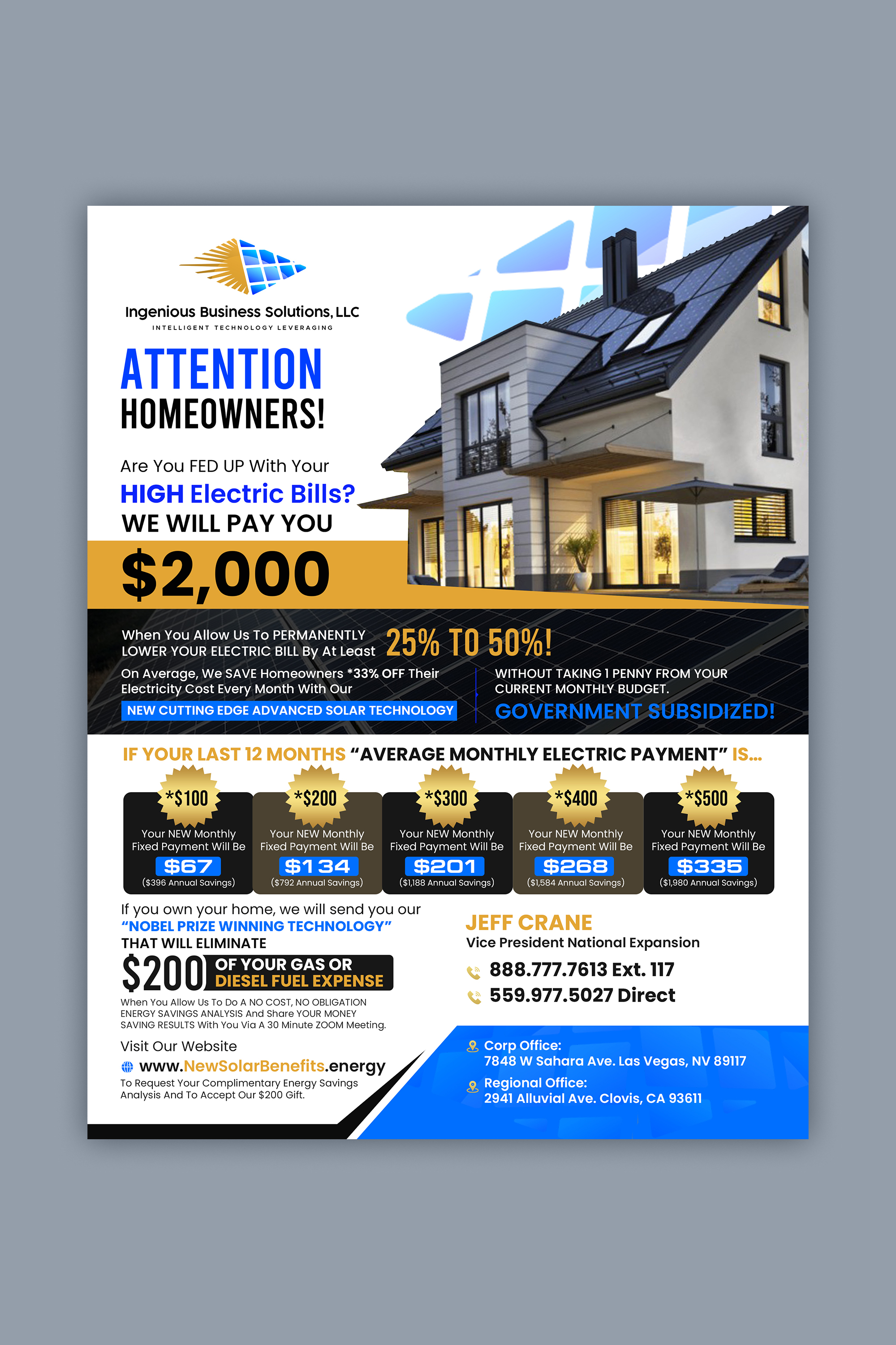 Flyer Design by ZeneFashions for Ingenious Business Solutions, LLC | Design #29418240