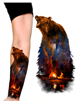 Campfire morph tattoo | Diseño de Tatuaje por ioio