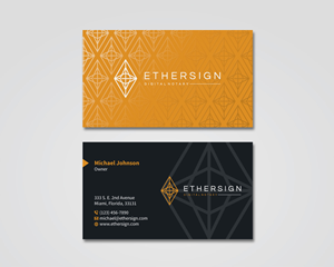 EtherSign Business Cards | Business Card Design by MDesign