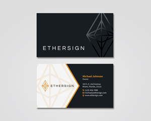 EtherSign Business Cards | Business Card Design by MDesign
