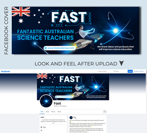 Facebook Banner for New Science Teacher Group | Facebook Design by TSU Creations