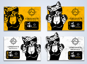 Upscale and cool gun range / bar + lounge. Think axe throwing, but much cooler. | Design de Flyer par iTO Rosario