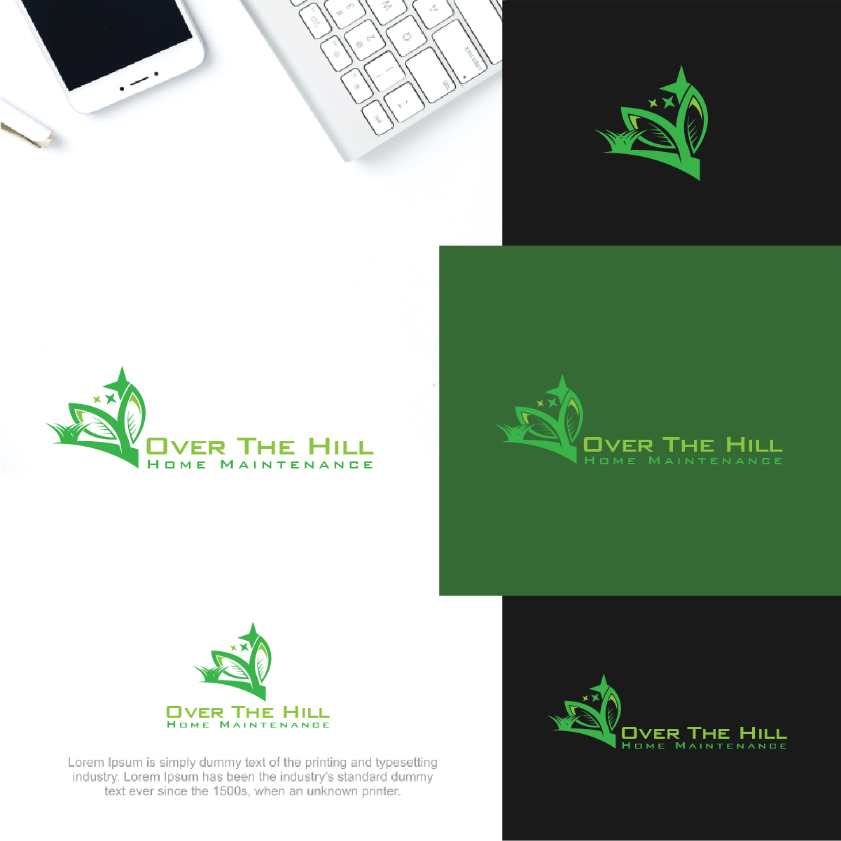 Logo-Design von Deziners Zone für Over The Hill Home Maintenance  | Design #29300033