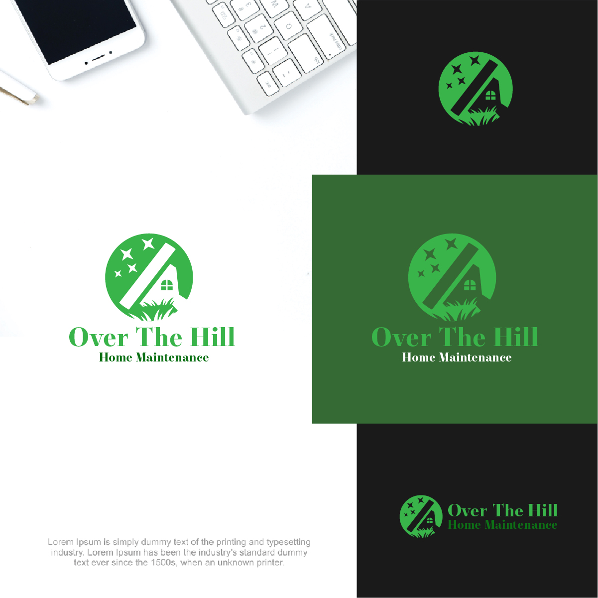 Logo-Design von Deziners Zone für Over The Hill Home Maintenance  | Design #29300034