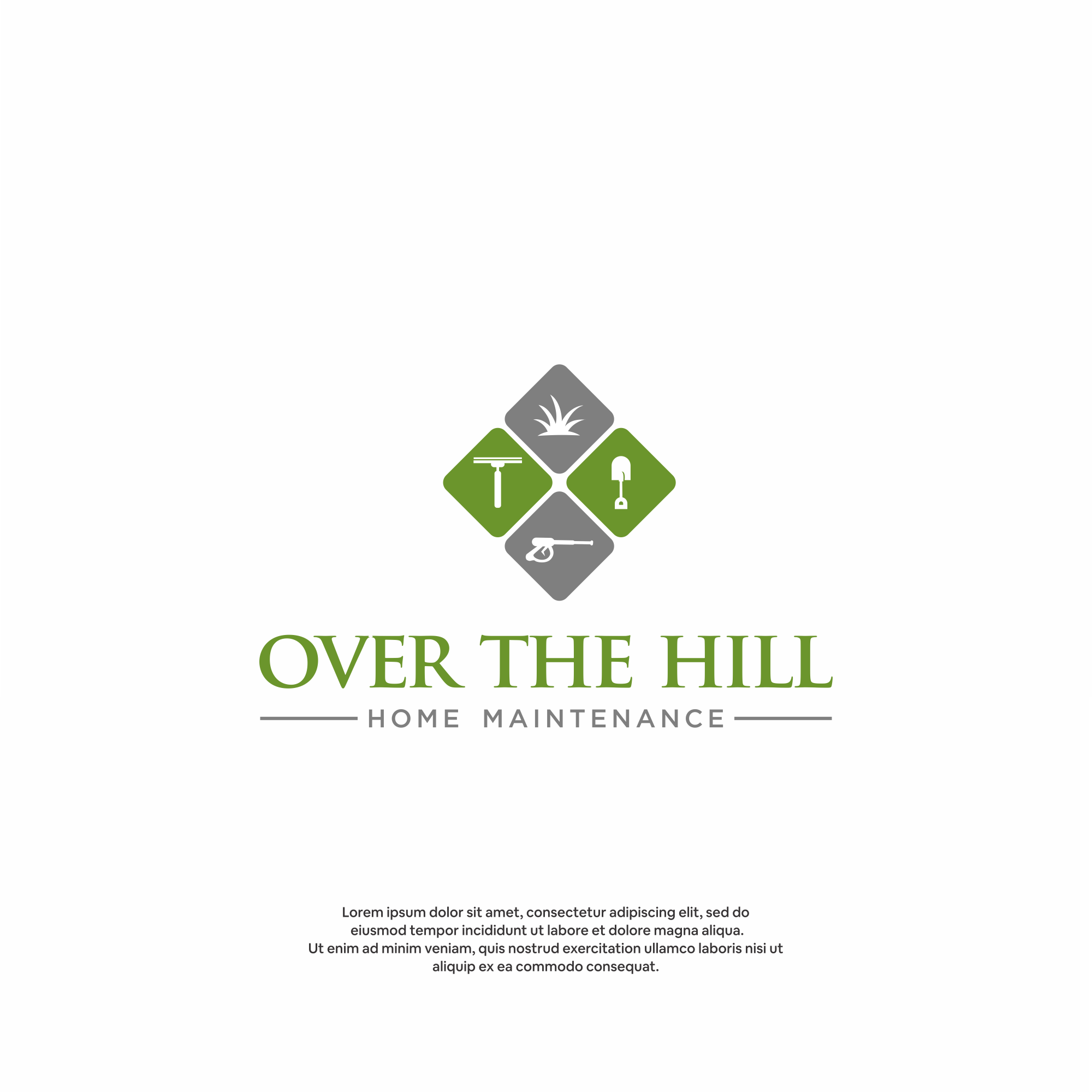 Design de Logo par DesignFirst pour Over The Hill Home Maintenance  | Design : #29302777