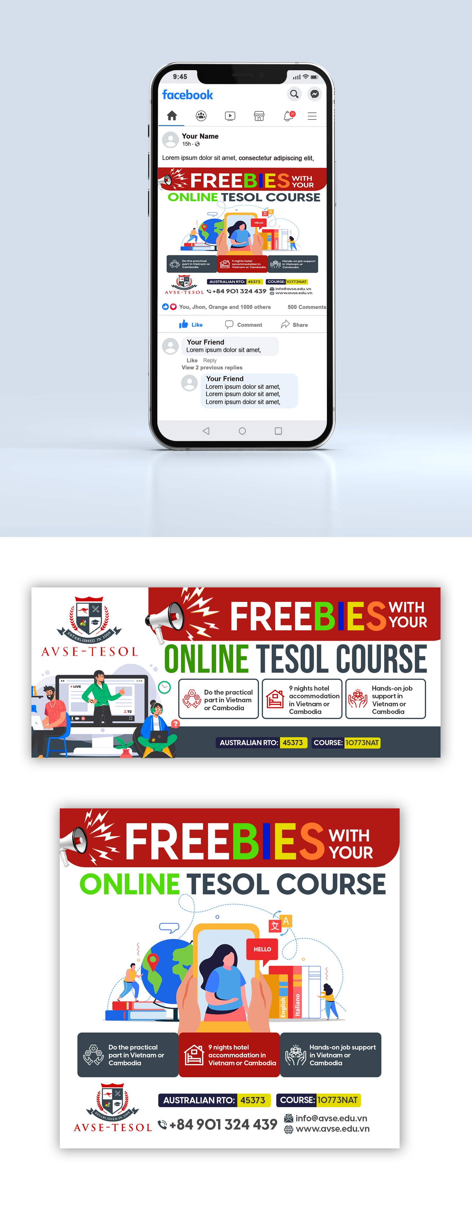Graphic Design by debdesign for AVSE-TESOL (Australia) | Design #29325968