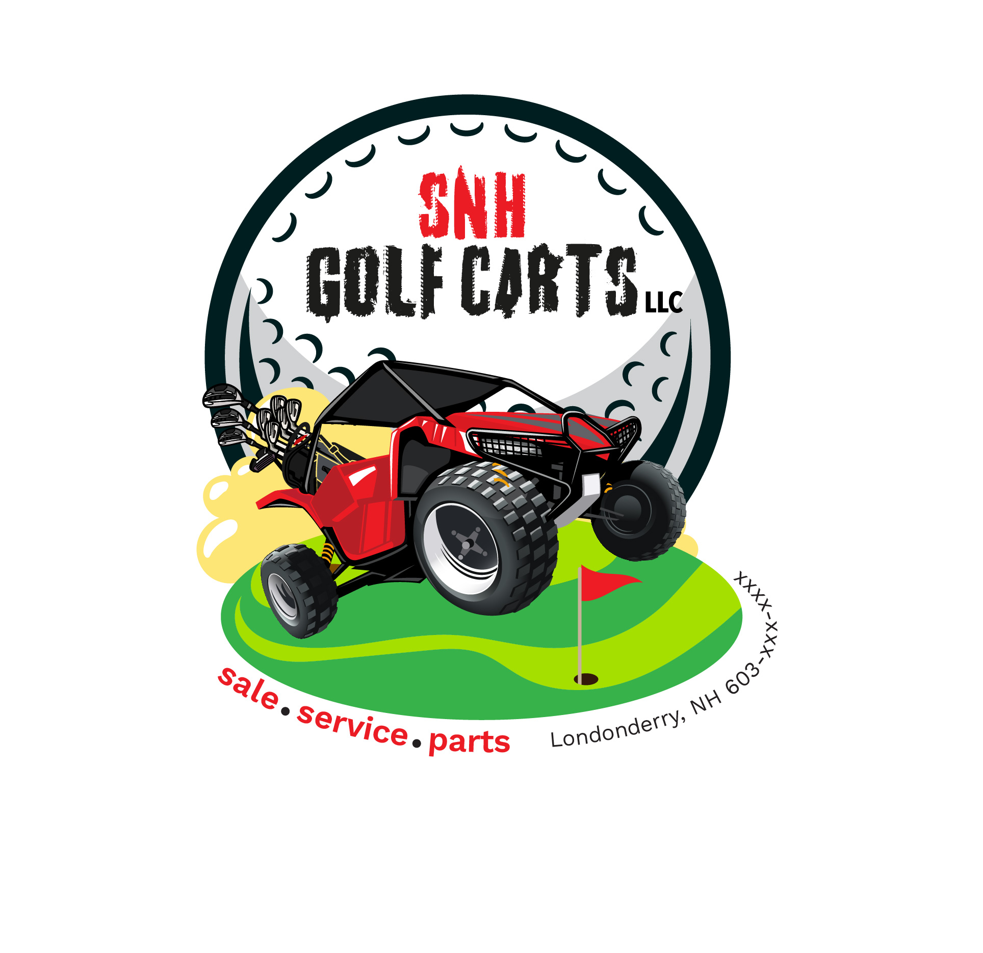 Logo-Design von dan86 für SNH Golf Csrts LLC | Design #29326010