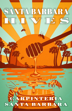 Santa Barbara Hives Annual Poster Design  | Poster Design by AQMZ