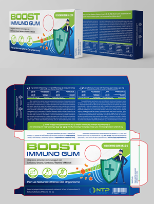 Food supplement packaging for functional chewing | Diseño Gráfico por SAI DESIGNS