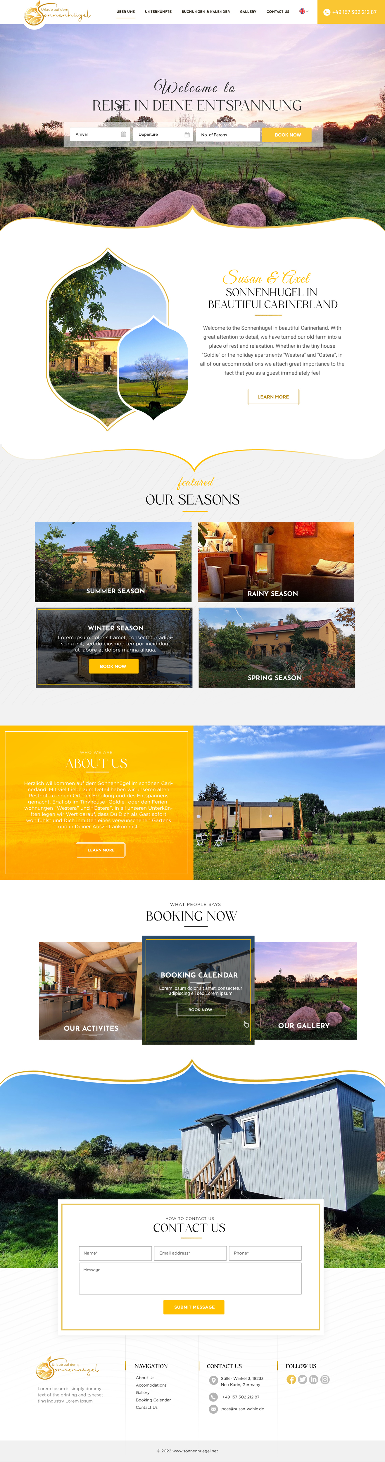 Web Design by Blue Sparrow for Sonnenhuegel Betriebs GmbH | Design #29333225