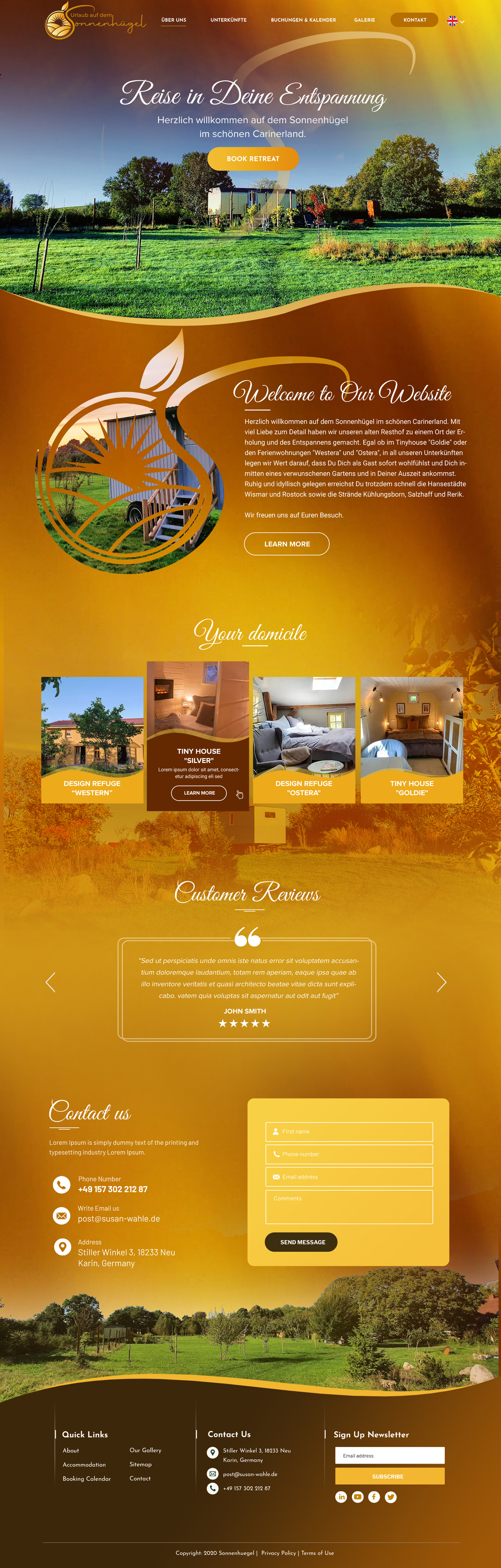 Web-Design von Blue Sparrow für Sonnenhuegel Betriebs GmbH | Design #29335148