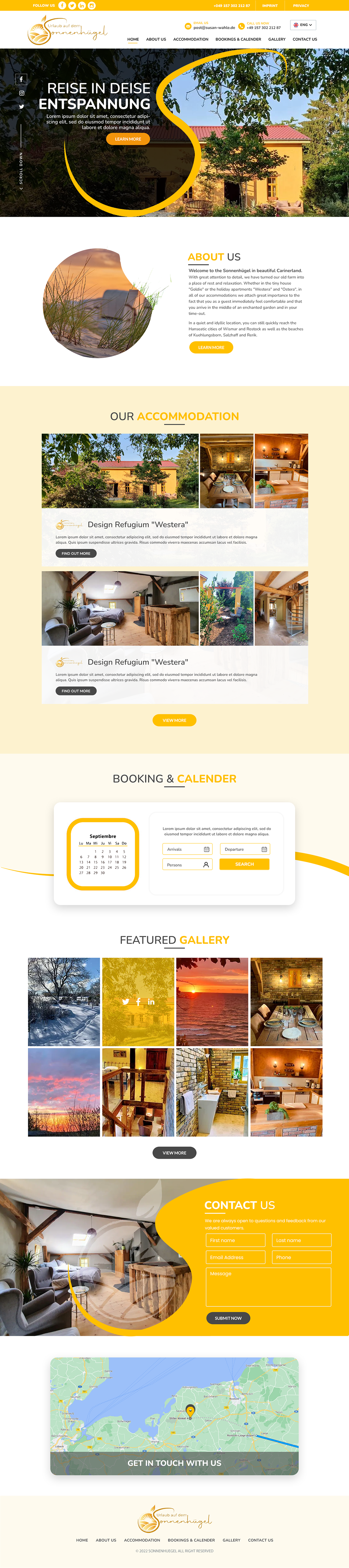 Web Design by HARSH SAINI for Sonnenhuegel Betriebs GmbH | Design #29309988