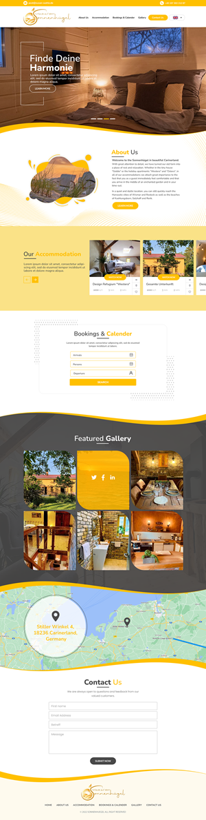 Web-Design von HARSH SAINII für Sonnenhuegel Betriebs GmbH | Design #29313276