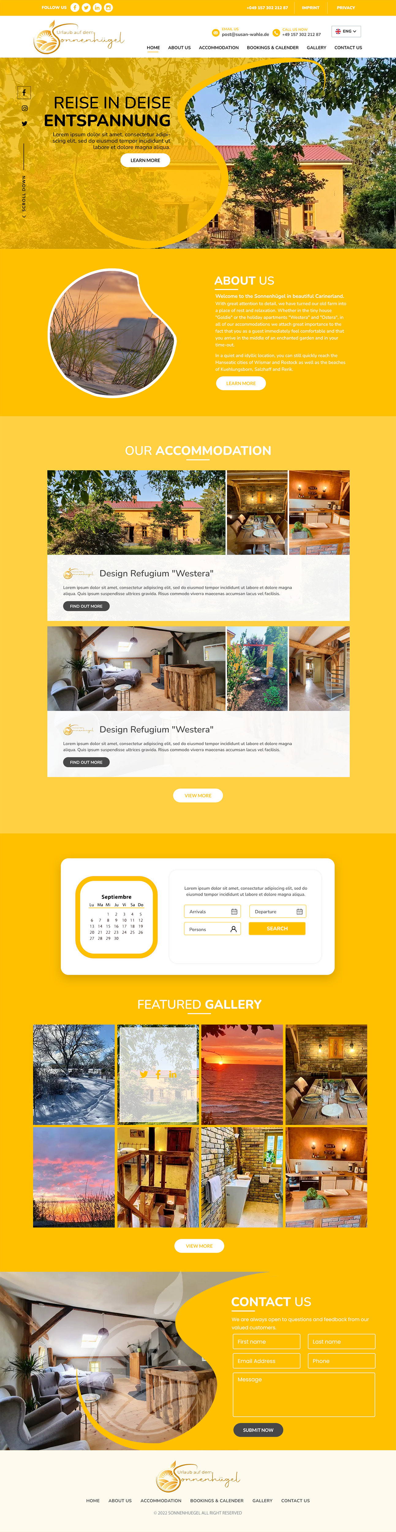 Web-Design von HARSH SAINI für Sonnenhuegel Betriebs GmbH | Design #29335158