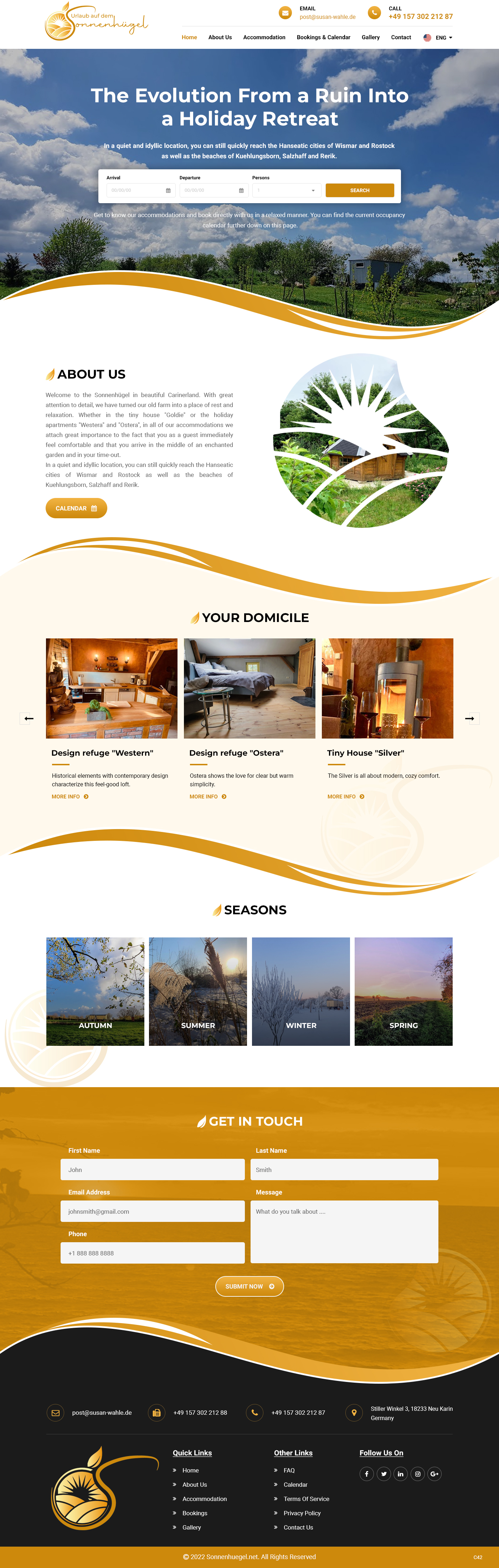 Web-Design von pb für Sonnenhuegel Betriebs GmbH | Design #29306353