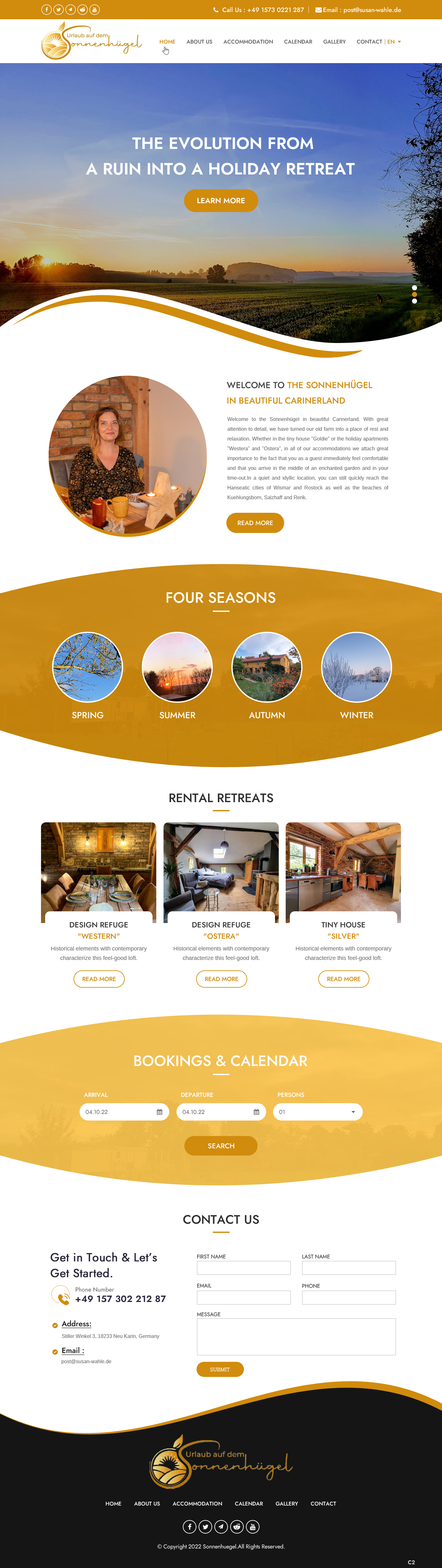 Web Design by pb for Sonnenhuegel Betriebs GmbH | Design #29306355