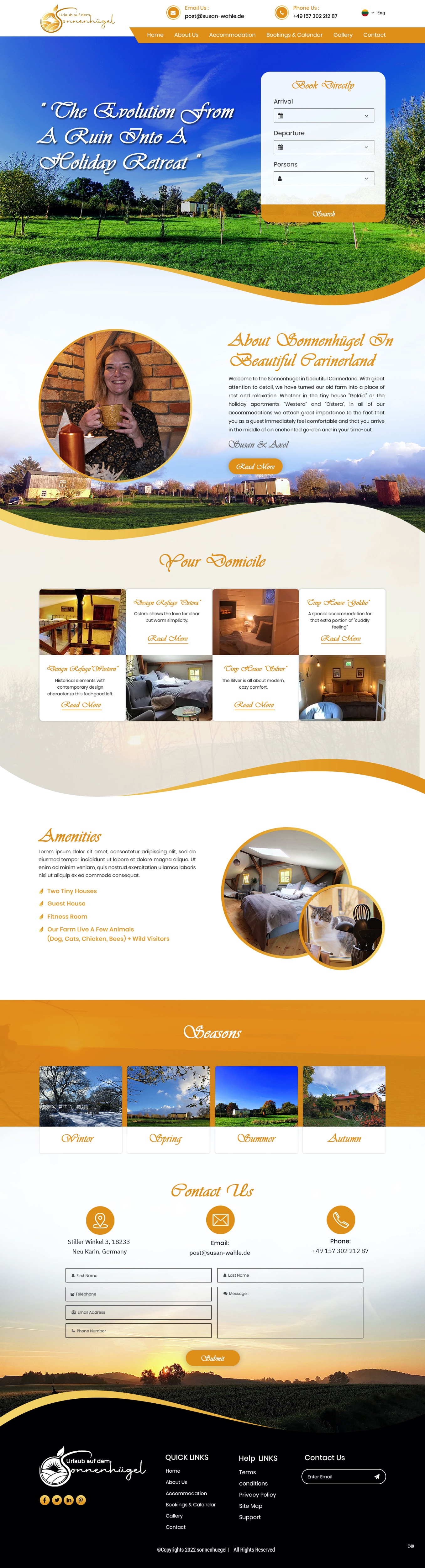 Web Design by pb for Sonnenhuegel Betriebs GmbH | Design #29306361