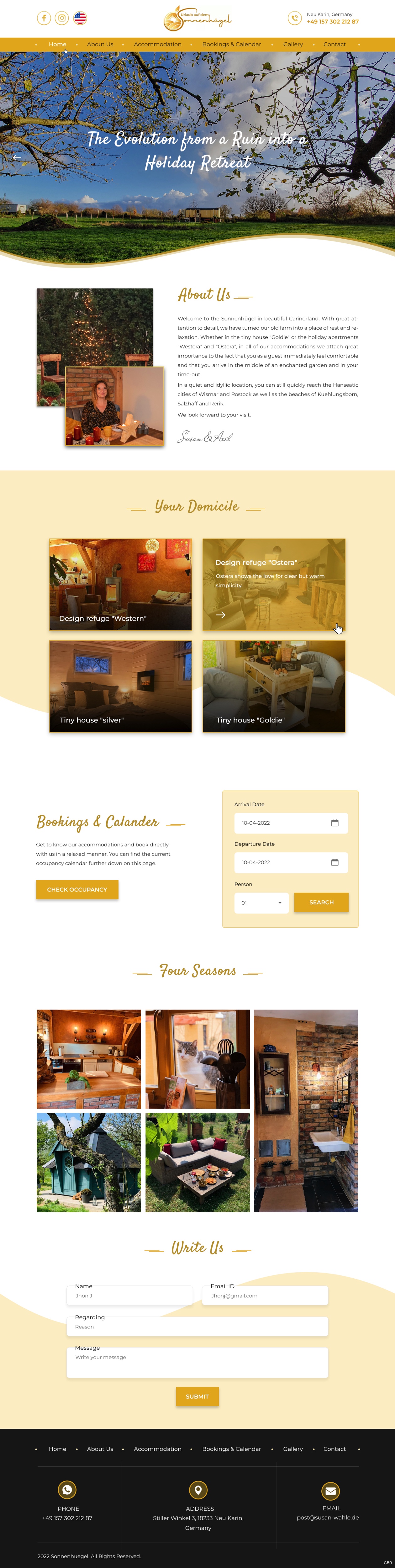 Web Design by pb for Sonnenhuegel Betriebs GmbH | Design #29306362