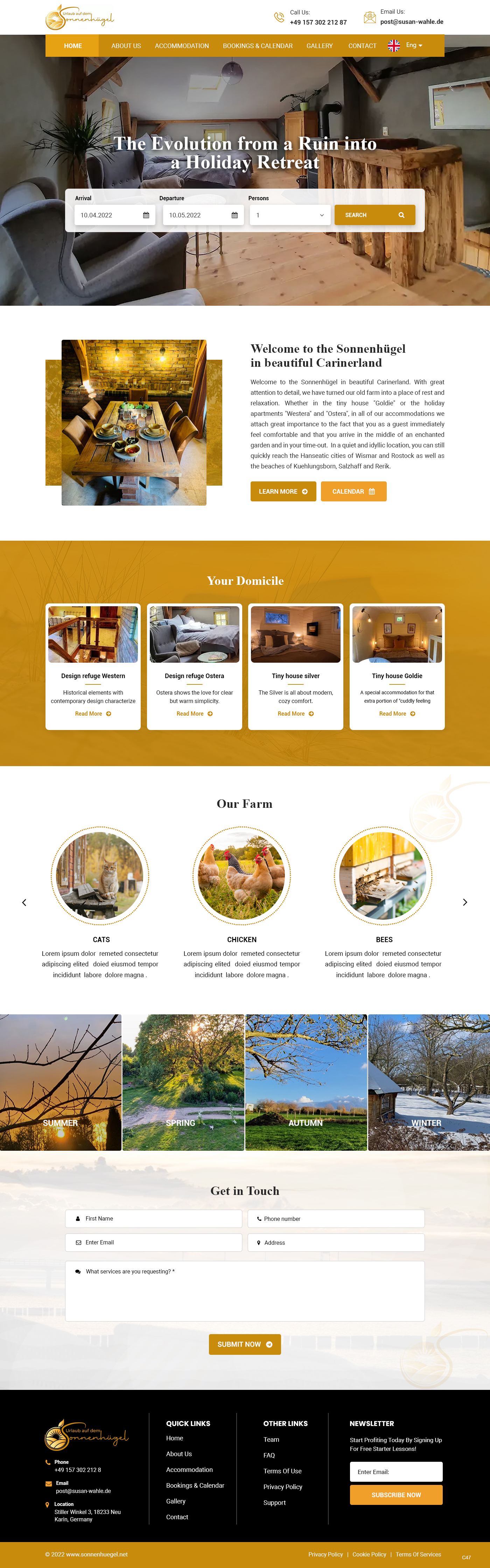 Web-Design von pb für Sonnenhuegel Betriebs GmbH | Design #29306364