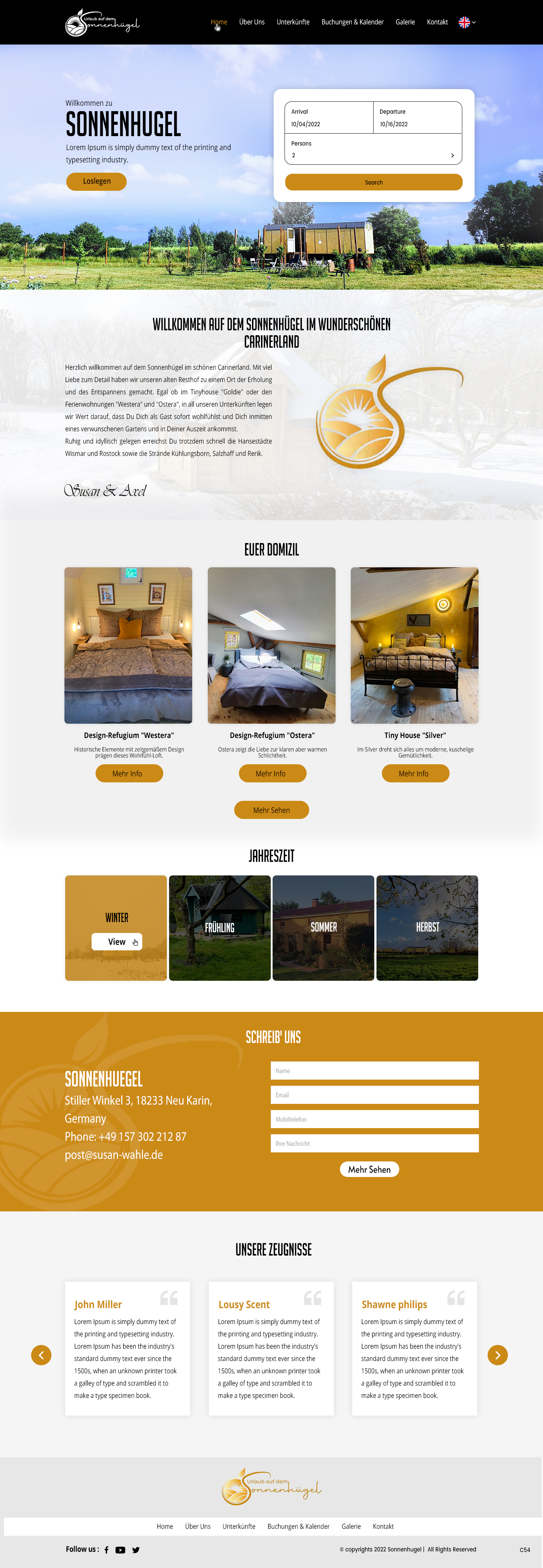 Web-Design von pb für Sonnenhuegel Betriebs GmbH | Design #29306365
