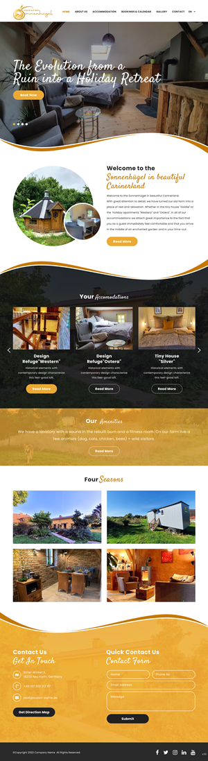 Web Design by pb for Sonnenhuegel Betriebs GmbH | Design #29317417