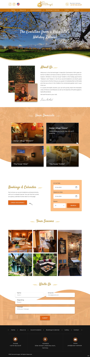 Web Design by pb for Sonnenhuegel Betriebs GmbH | Design: #29327630