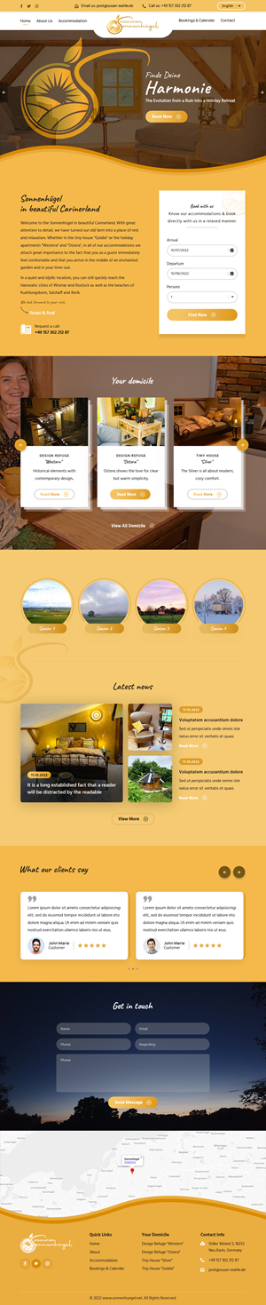 Web-Design von sai.designer87 für Sonnenhuegel Betriebs GmbH | Design: #29338768