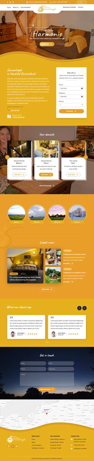 Web-Design von sai.designer87 für Sonnenhuegel Betriebs GmbH | Design: #29339105