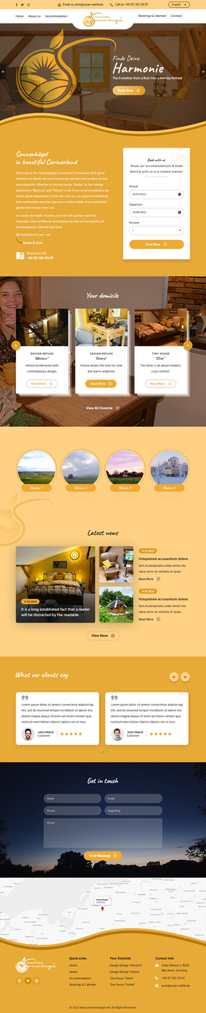 Web-Design von sai.designer87 für Sonnenhuegel Betriebs GmbH | Design: #29339106
