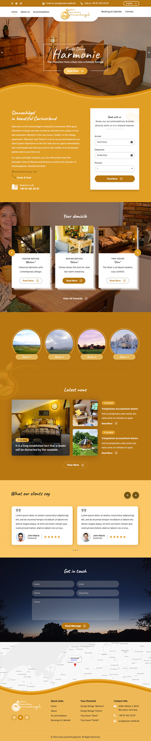 Web-Design von sai.designer87 für Sonnenhuegel Betriebs GmbH | Design: #29339107