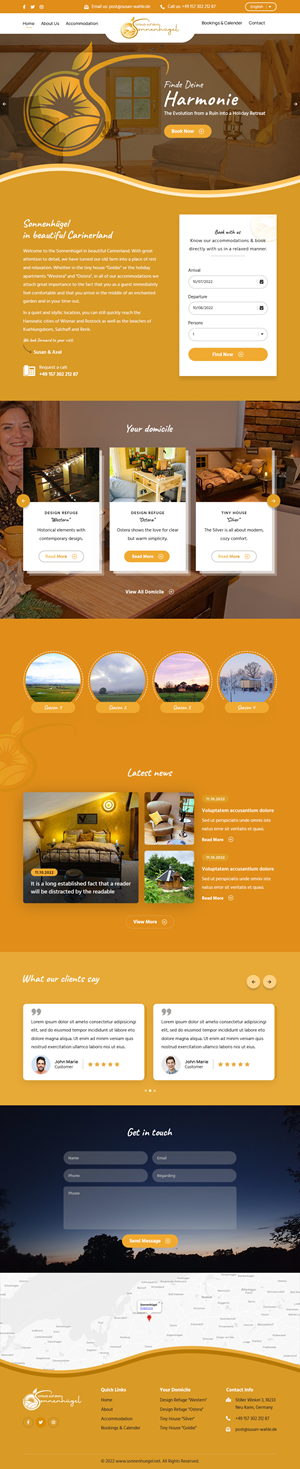Web-Design von sai.designer87 für Sonnenhuegel Betriebs GmbH | Design: #29339108