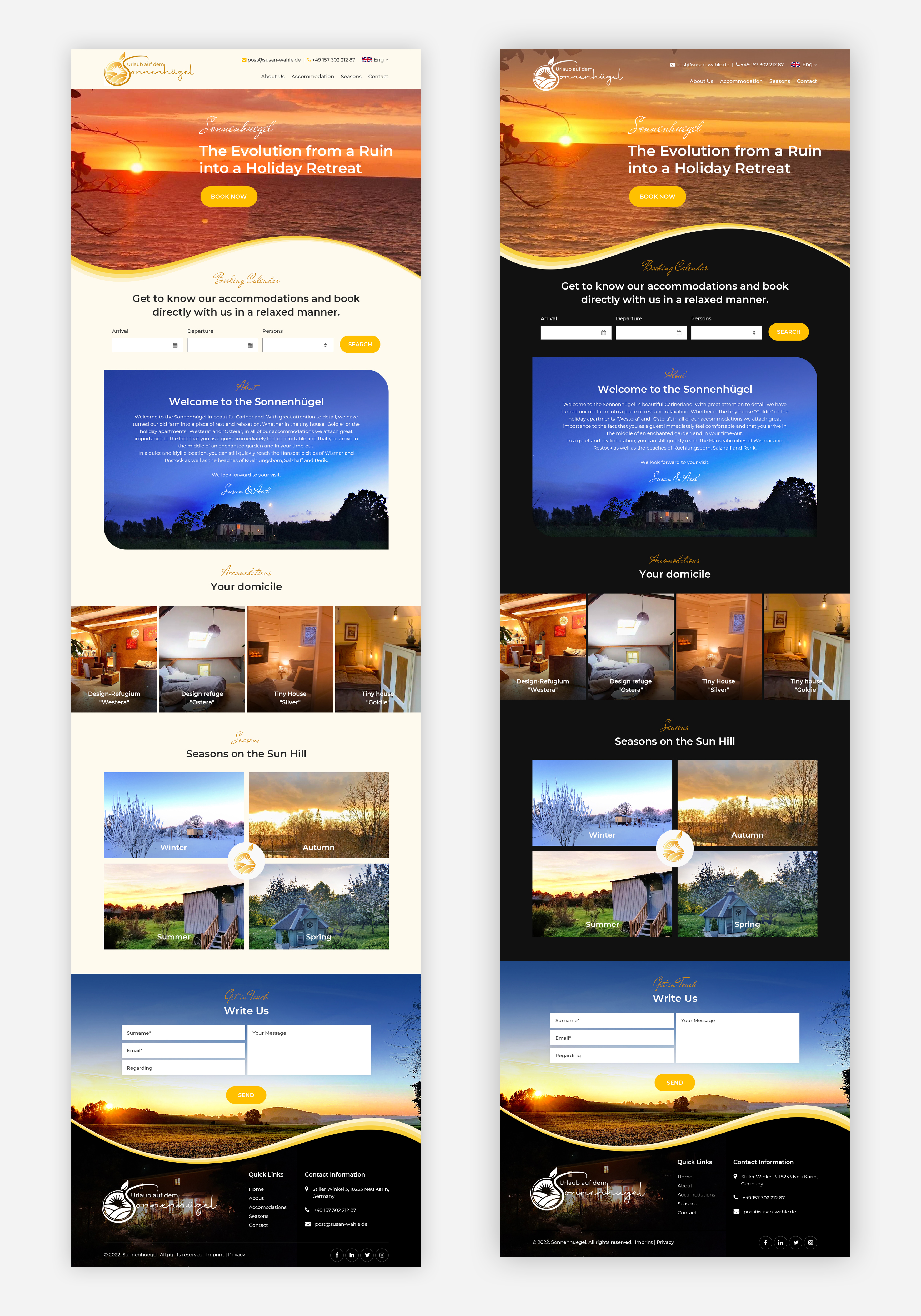 Web Design by Starlyn DS for Sonnenhuegel Betriebs GmbH | Design #29315923