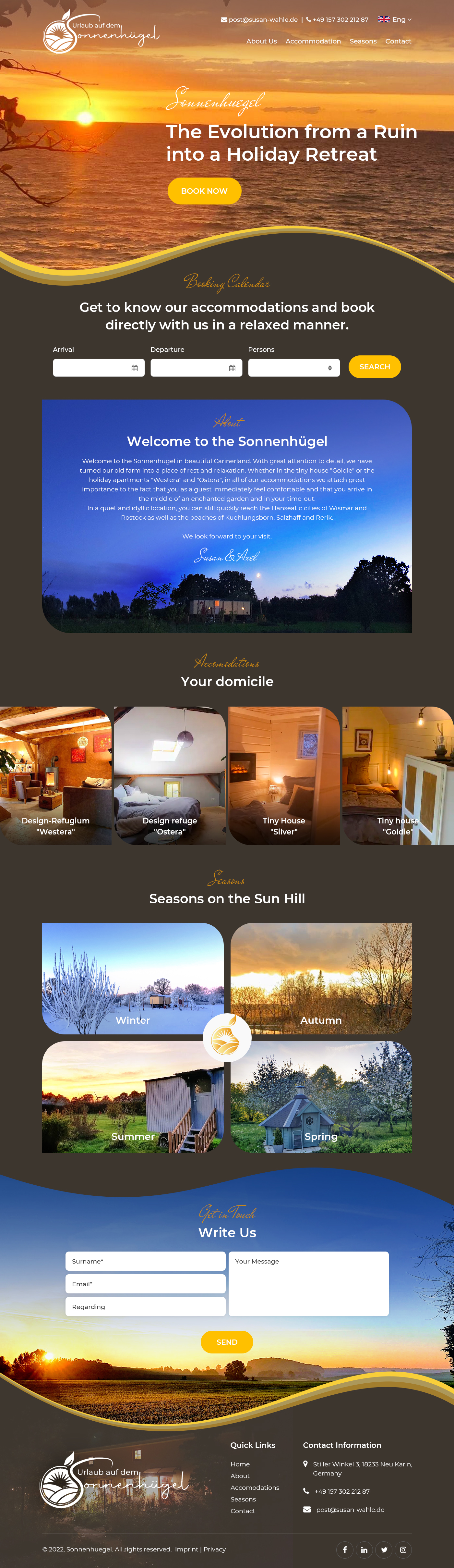 Web Design by Starlyn DS for Sonnenhuegel Betriebs GmbH | Design #29332849